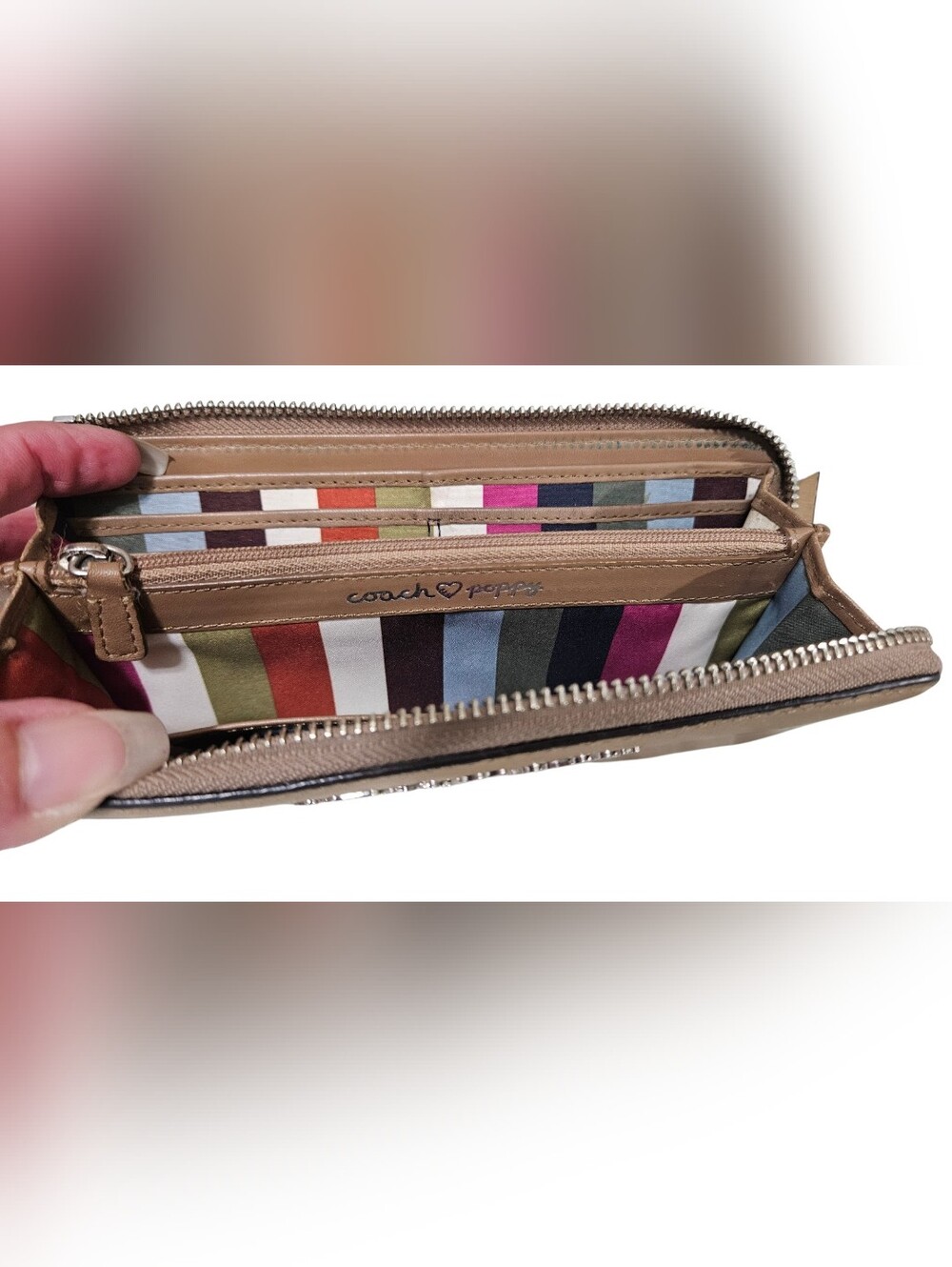 Coach Legacy POPPY HTF 2010 Tan Set - Picture 9 of 16